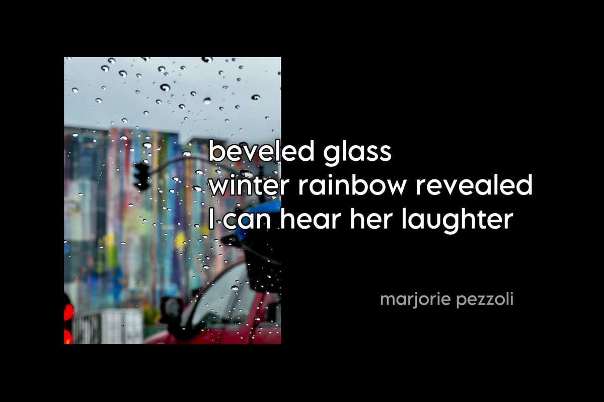 beveled glass
winter rainbow revealed 
I can hear her laughter

#haiku #senryu #shahai #photography

Haiku seasonal prompt  <a href="/MarkatNatWeekly/">Mark S</a> 
Micro Season- Rainbows in Winter The Rainbow Hides Unseen” (Nov 23 -Nov 27). 
🌈✨💜✨
