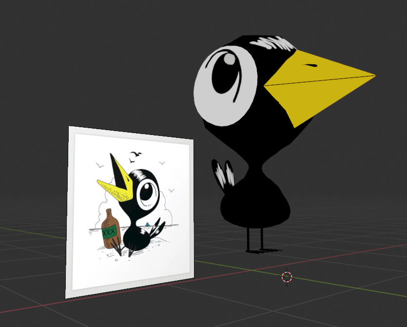 mopintot's tweet photo. mirror tool practice #blender #drinkycrow https://t.co/mR2u5NPycy
