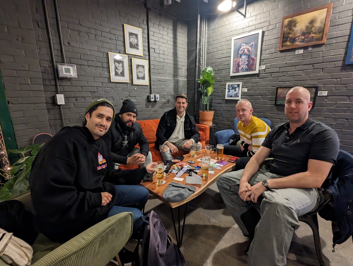 EthereumEdmon's tweet photo. 🚀We had a blast at the #Ethereum Meet up last Thursday! Enjoyed some handcraft beers 🍻 and learned a lot about the latest Ethereum news, especially the L2 solutions by @optimismFND and @arbitrum. Got a cool POAP too!i @poapxyz #Edmonton #Ethereum https://t.co/MpHdaFAaZL