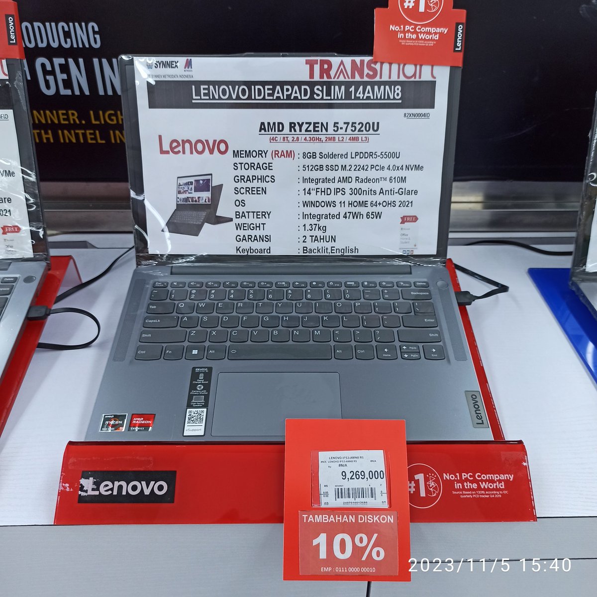 Lenovo Ryzen 5-7520U series
Discount 10℅ menjadi 8,3 jt guys
Siapa cepat dia yg dapat "