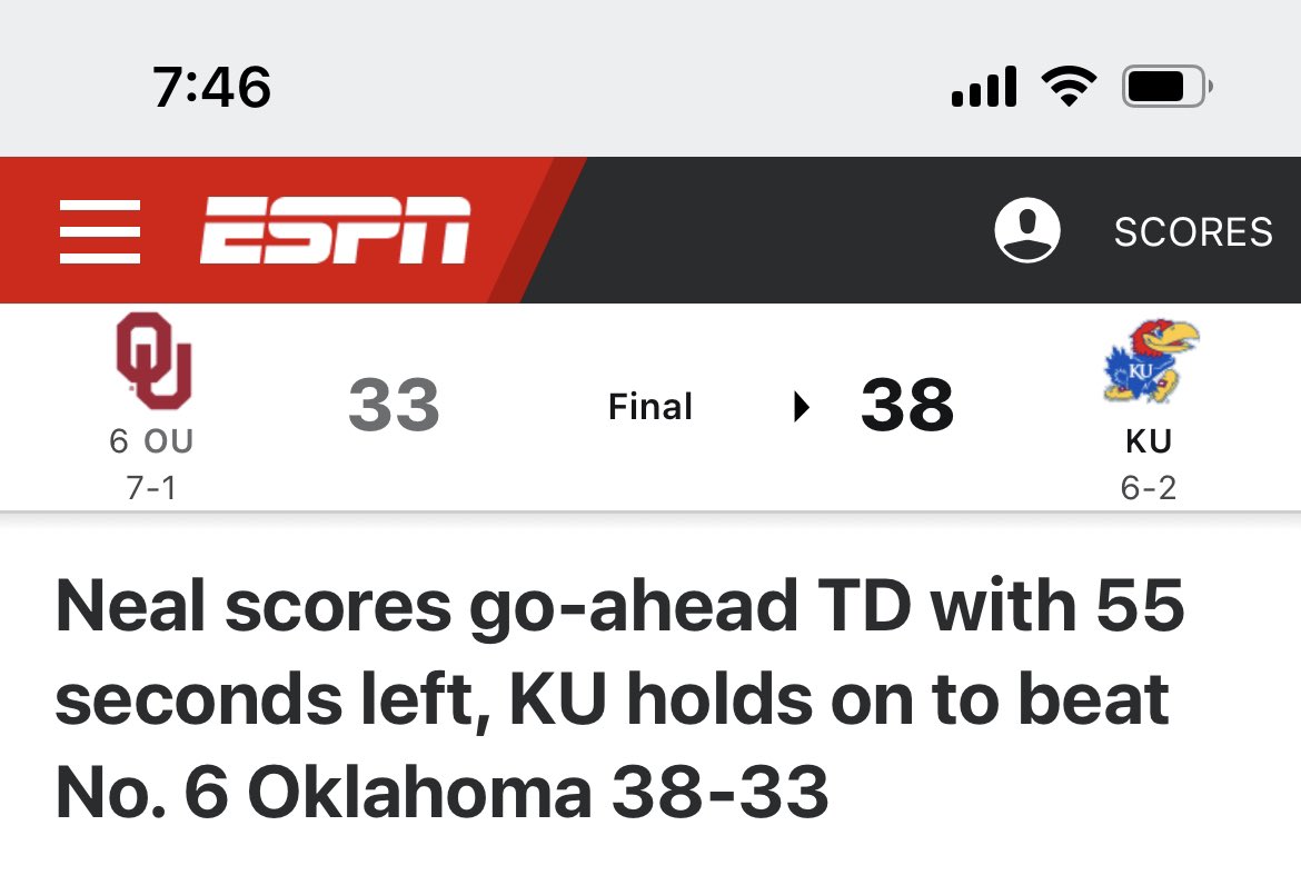 Just a reminder of the real reason why OU isn’t playing next weekend.