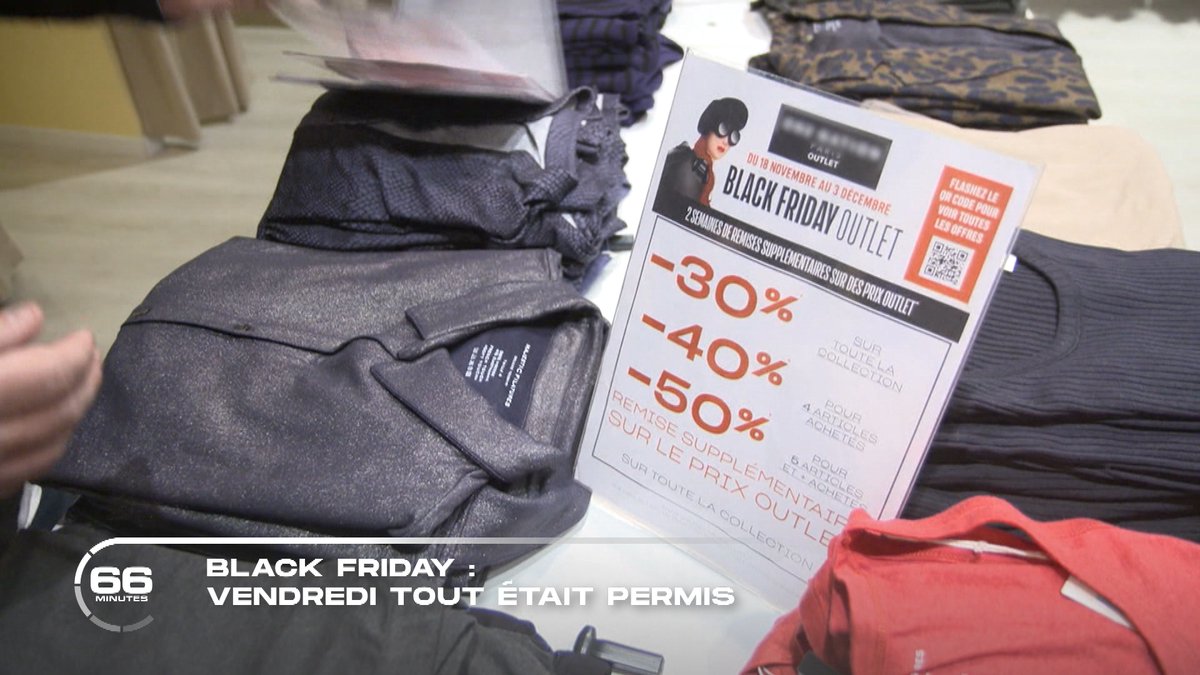 66Minutes's tweet photo. 📺Le Black Friday est arrivé en France il y a
une dizaine d'année, et plus que jamais en pleine inflation, il continue de faire le bonheur
des consommateurs avides de bonnes affaires!

📷"Black Friday : vendredi tout était permis" à 17h20 dans @66Minutes sur @M6 avec @Kareenkg https://t.co/fCDGrXZ0lM