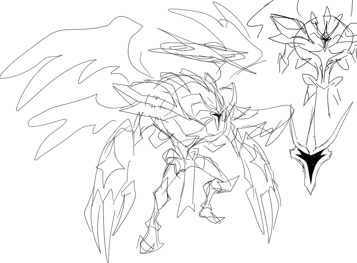 here is a sketch of Zadkiels design of the archangels stil not finalized so there may be many changes