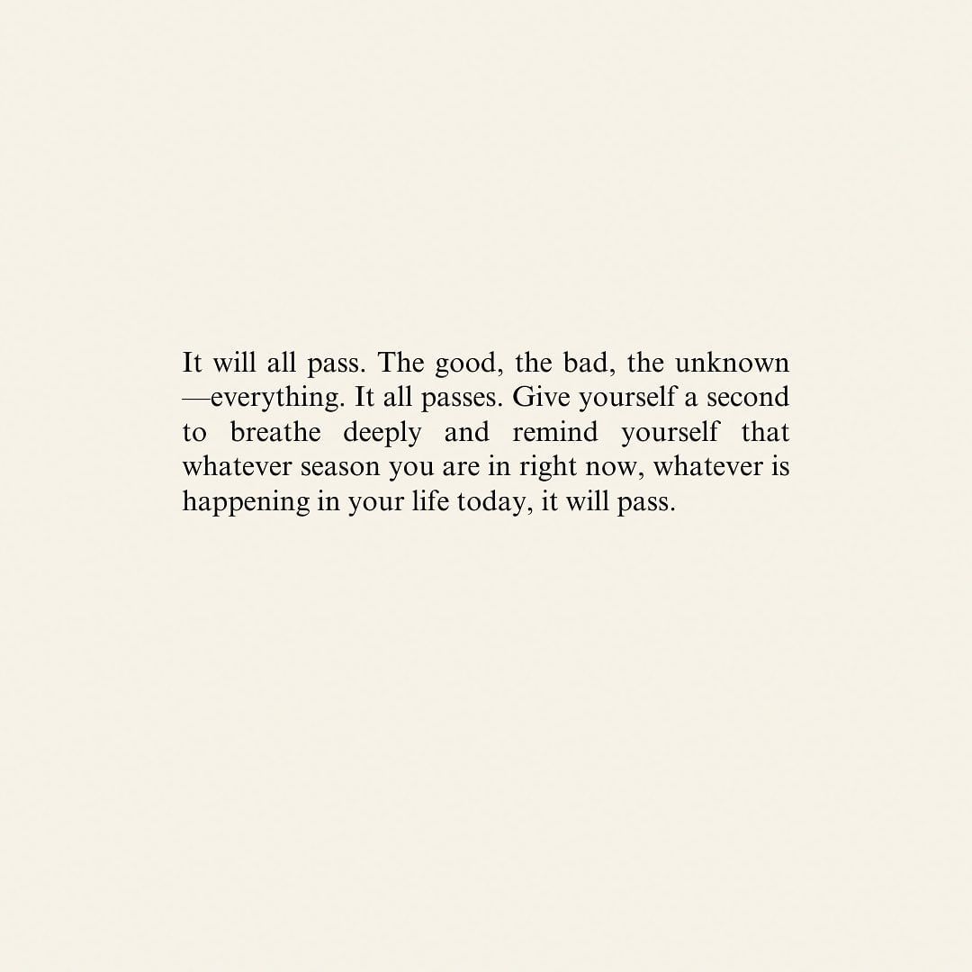 ThoughtCatalog's tweet photo. It will all pass. Give yourself a second to breathe deeply. 🌈 https://t.co/qKADJsMekw
