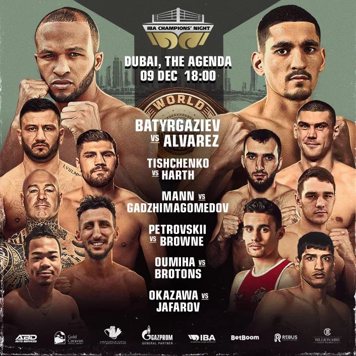 IBA_Boxing's tweet photo. Dubai is set to be graced by the intensity of the IBA Champions Night on December 9th! 🥊 

Mark your calendars for an evening of pulse-pounding action as boxing’s finest go head-to-head in the heart of this vibrant city. From fierce rivalries to awe-inspiring displays of skill, this event promises to be a spectacle for sports enthusiasts. 

Don’t miss the chance to witness the crowning of champions in the ring!

🎟  Pre-booking for tickets is open: https://t.co/sCPI7jLhIi

#IBAChampNight