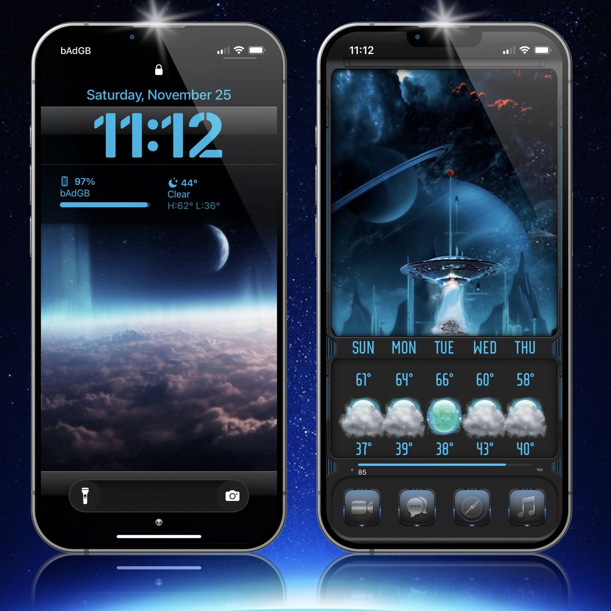 MiKE_i0S's tweet photo. That late night Saturday post : 
#iPhone13mini #iOS17.2b3 #nojailbreak #bAdGB 
#sbWallpaper By : @C1NY 
#classicLS By : @Polyphian 
#ShowBoardAlpha and #MockUp #M
By : @SeanKly 
#RoyaltyDark V1 #icons By : @moondr1 and S/H to the creators of the A.E 🤙🏽 https://t.co/cTyUV71fo2