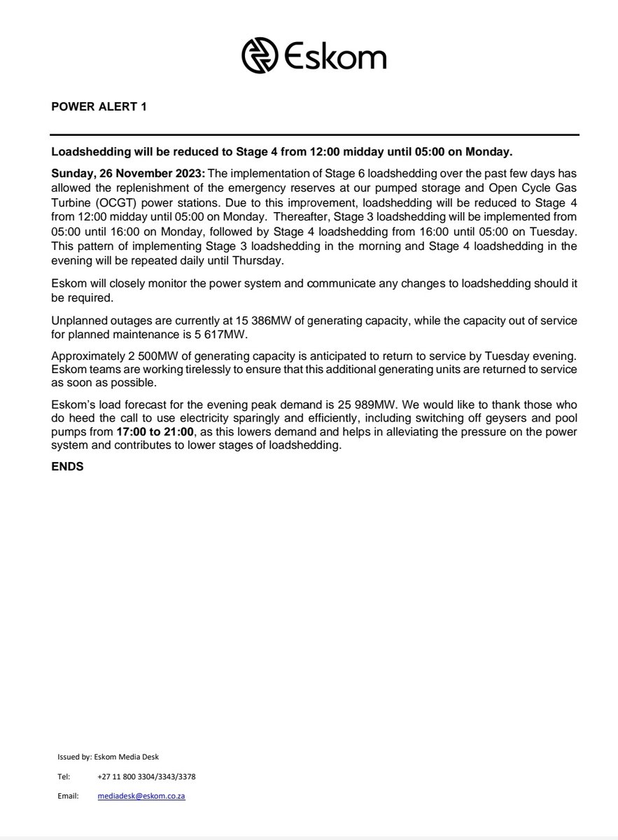Eskom Hld SOC Ltd tweet media