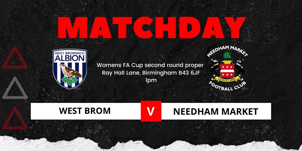 NMFCWomen's tweet image. LETS MAKE MORE HISTORY 👊

🆚  West Brom 

🏟  Ray Hall Lane, Birmingham B43 6JF

⏱  1pm 

🏆  Womens FA Cup Second Round Proper 

🎟️ £5 Adults, Children £1

#NMFCWomen