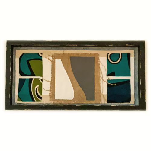 kimstuart12345's tweet photo. Midnight in the Garden of Good &amp; Evil is a simple, straightforward textile collage.  Incorporating the colors of a rich and lush set of garden foliage, there is a lively contrast between the dark teals and greens and the flashes of light that don’t quite… https://t.co/Nb6HFUvlPv https://t.co/JmkF3vjspF