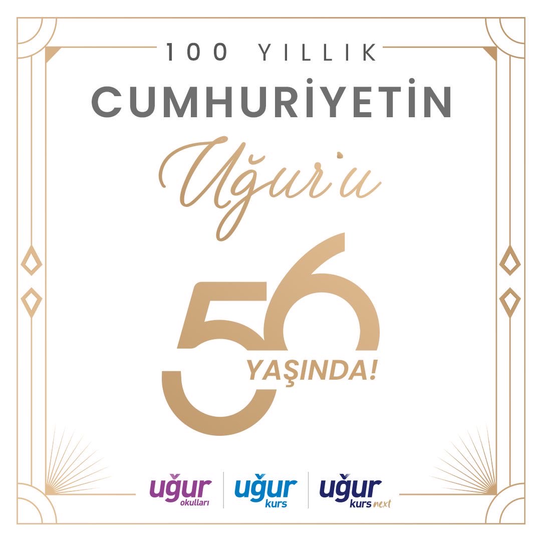 100 YILLIK CUMHURİYETİN UĞUR’U 56 YAŞINDA!

100. yılını kutladığımız cumhuriyetimizin güçlü tarihinin 56 yılına şahitlik etmenin,
yetiştirdiğimiz nesillerle gelecek yüz yıla uğur katmanın gururuyla yeni yaşımızı kutluyoruz.💜

#TürkiyeninUğuru56Yaşında