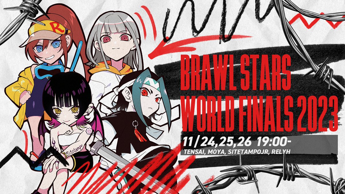 【Brawl Stars World Finals 2023】 - Playoffs ⚔️11/26(日) 20:00頃~ - @tensaibs - @Moya_bs - @sitetampopopopo - @Relyhh 🔴YouTube youtu.be/YHqIk5FMMC0 🟣Twitch twitch.tv/brawlstars #CRWIN #BSWF23 #BrawlStars