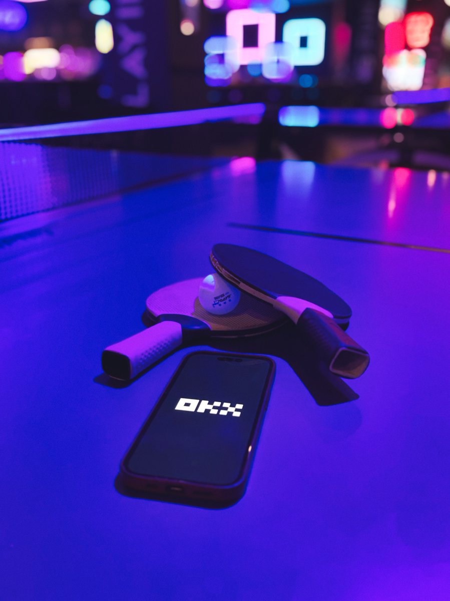 okx's tweet photo. Who’s up for a round? 🏓 https://t.co/h9plQPEU6z