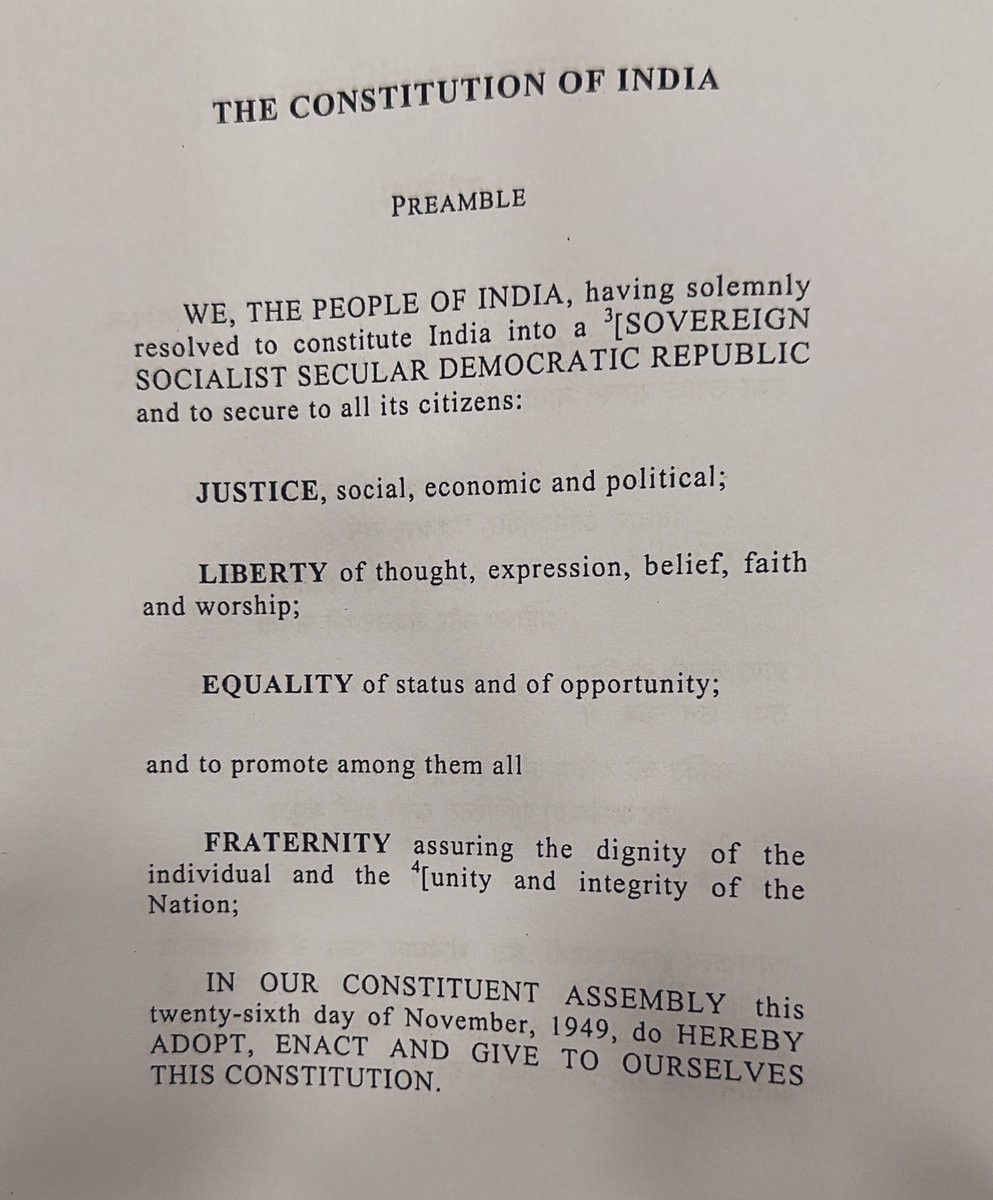 Terrorists chose our Constitution Day for their abominable killings in Mumbai hoping that they will shatter our Fraternity. No one can. Here we all reiterate our preamble and we know that India stands united and will remain so so long as we stand by and with our Constitution