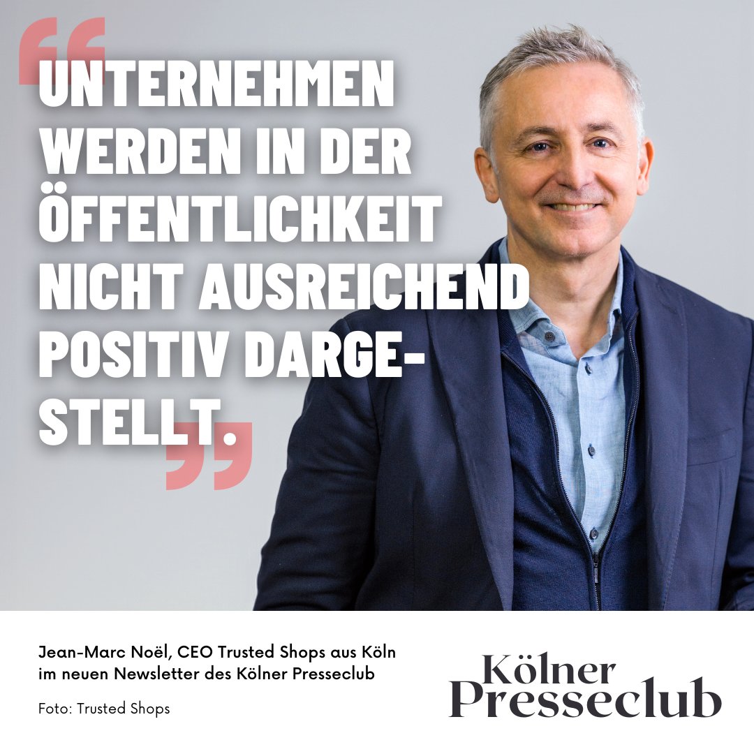 Claudia Hessel (@claudiahessel) on Twitter photo Mein neuer Newsletter für den <a href="/KPresseclub/">Kölner Presseclub</a> mit dem CEO von <a href="/trustedshops/">Trusted Shops</a>. Jean-Marc #Noël Der Schlüssel für #Wohlstand liegt gerade in Deutschland in einer erfolgreichen ökonomischen Entwicklung. #Unternehmerischer_Mut muss überall gefördert werden. lnkd.in/egxD2KYK Mein neuer Newsletter für den <a href="/KPresseclub/">Kölner Presseclub</a> mit dem CEO von <a href="/trustedshops/">Trusted Shops</a>. Jean-Marc #Noël Der Schlüssel für #Wohlstand liegt gerade in Deutschland in einer erfolgreichen ökonomischen Entwicklung. #Unternehmerischer_Mut muss überall gefördert werden. lnkd.in/egxD2KYK