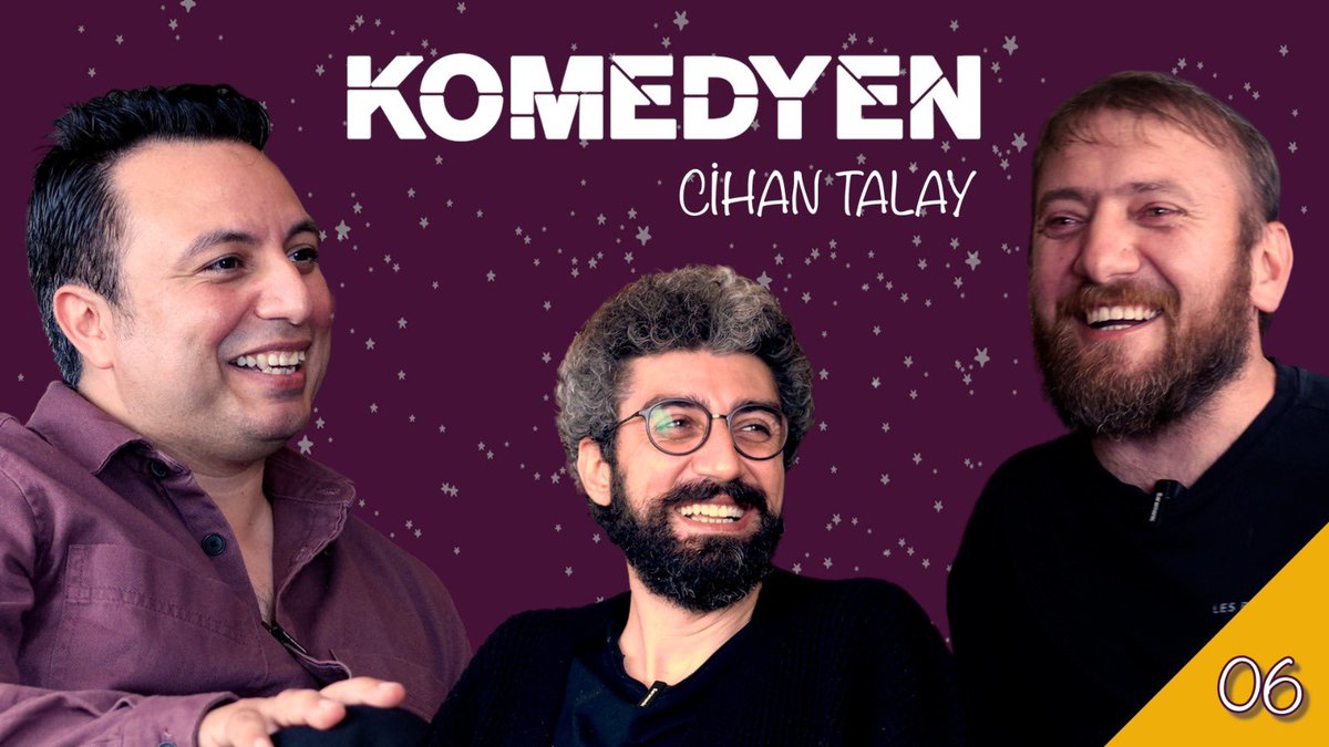 Yalın Alpay (@yalinalpay) on Twitter photo Stand-up üzerine akıl yürüten program Komedyen'in bu bölümünde Yalın Alpay ve Onur Gökçek, Cihan Talay'ı ağırlıyorlar. 😎
Cihan Talay'ın gündelik yaşam içerisindeki komik ayrıntılara mercek tutan yüksek çözünürlüklü betimlemeleri programı kahkahalara boğuyor. 🤣
<a href="/chantlay/">Cihan Talay</a> Stand-up üzerine akıl yürüten program Komedyen'in bu bölümünde Yalın Alpay ve Onur Gökçek, Cihan Talay'ı ağırlıyorlar. 😎
Cihan Talay'ın gündelik yaşam içerisindeki komik ayrıntılara mercek tutan yüksek çözünürlüklü betimlemeleri programı kahkahalara boğuyor. 🤣
<a href="/chantlay/">Cihan Talay</a>
