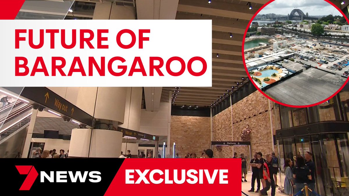 There was a first look at the Barangaroo precinct station for the Northwest metro. It's almost finished with final safety checks underway. youtu.be/sgXbGIPRXp4 @jodilee_7 #Barangaroo #7NEWS