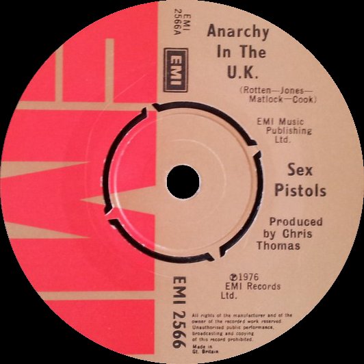 NewWaveAndPunk's tweet photo. Released on this day in 1976: Anarchy In The UK, the debut single by the #SexPistols 
https://t.co/BzWCOP124F
B/W I Wanna Be Me
https://t.co/J5aW9INzLx https://t.co/NFmnmi7mVT