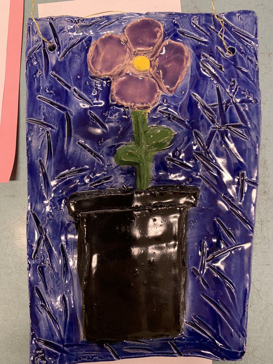 Relief sculptures by 7/8th grade. <a href="/SPFE28/">SPFE Local 28</a> <a href="/GlobalArtsPlus/">Global Arts Plus</a>