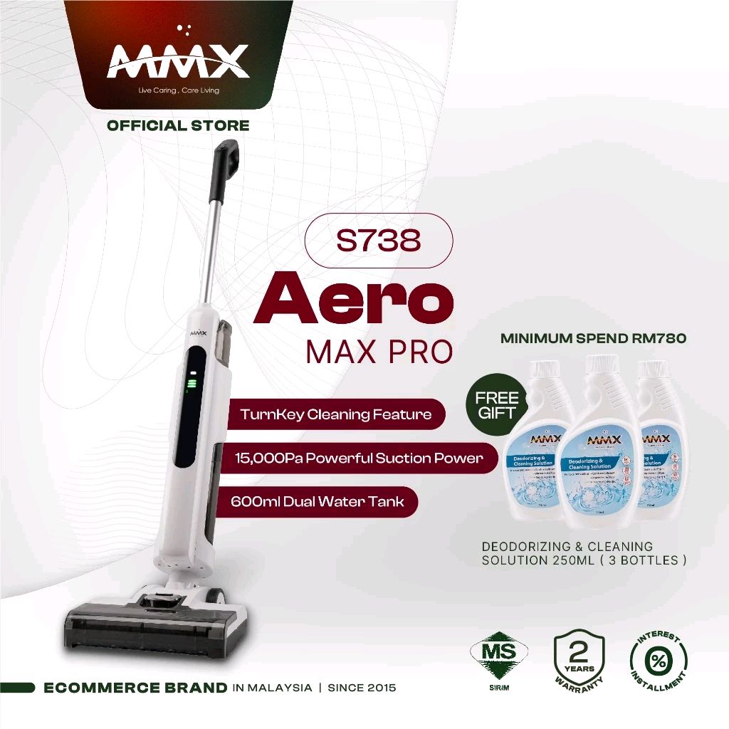 Check out MMX Aero Max Pro S738 Wet & Dry TurnKey Cordless Vacuum Cleaner Floor Washer for RM687.00. Get it on Shopee now! shope.ee/3L0VEpUAZe?sha…