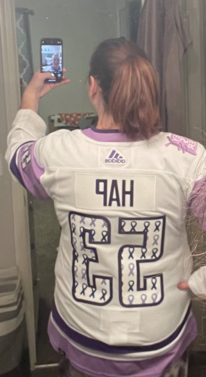 Supporting #HockeyFightsCancer  tonight in honor of my Dad who lost his battle in 2018.  #GoKnightsGo #VGK #Standuptocancer @VegasGldnKnghts