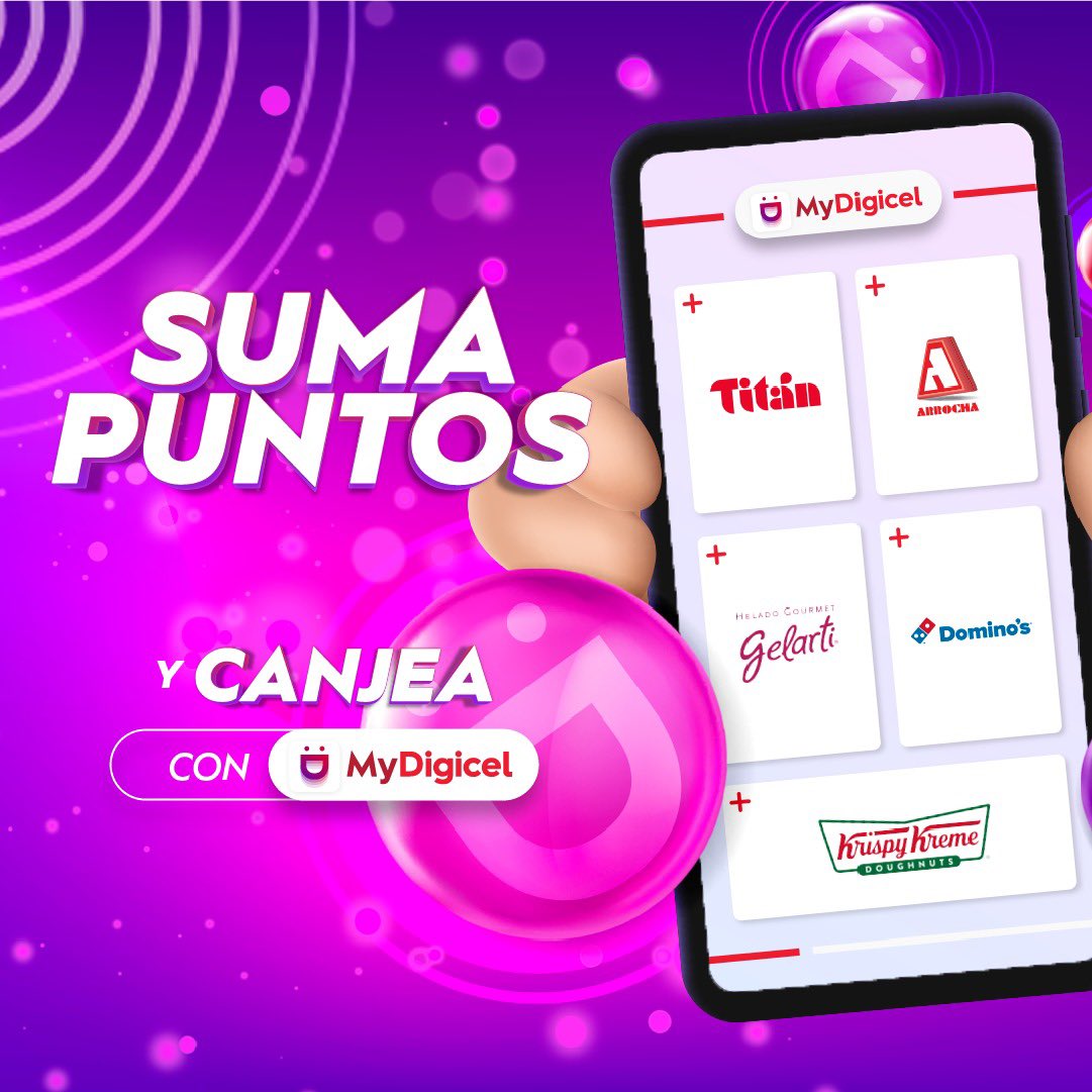 YomatsyH's tweet photo. 📱 ¡Listo para sumar puntos? Recarga, elige planes o paga tu factura con @digicelpanama y canjea por 🍕🍩🍦👗💄¡Tus productos favoritos te esperan! 
#TamoEncendio🔥 
Más información en: https://t.co/Iehxeo2WRI https://t.co/sxWn1hKmSC
