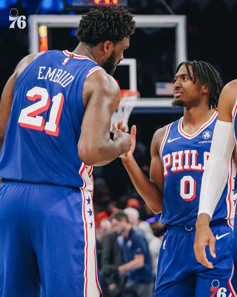 Philadelphia 76ers on X: these two combined for… 63 PTS, 19 REB, 12 AST