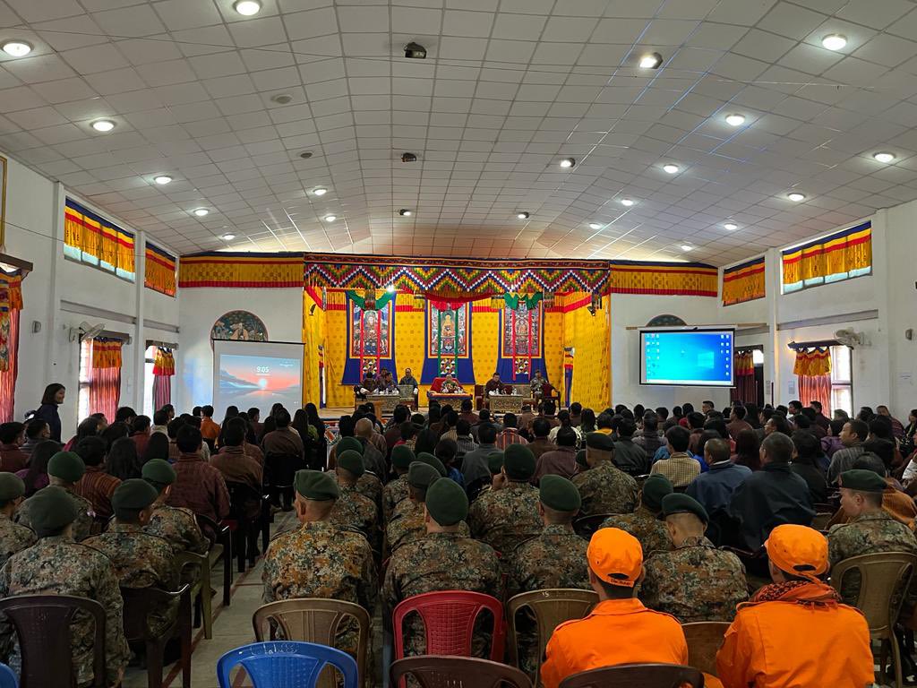 uchewang's tweet photo. As polling day draws near for the primary round, refresher course training for polling officials going on in dzongkhags https://t.co/6SkinUqYxd