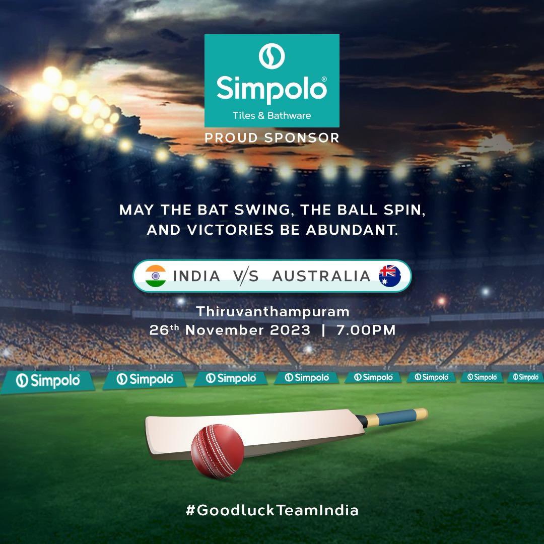 simpoloceramics's tweet image. One legendary series. 2 legendary teams. 5 legendary matches.
We are proud to announce our association as sponsors of the Ind vs. Aus series!
Don't forget to spot us on the pitch!

#SimpoloTilesandBathware #SimpoloCollection #TilesCollection #TeamIndia #IndvsAus #T20