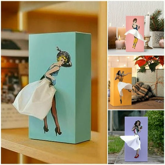 💃Love this fantastic tissue box. It is weighted on the bottom so that it stands nicely. The tissues form the ladies skirt and look fantastic😍
Get it👉 merlotu.com/skirt-box