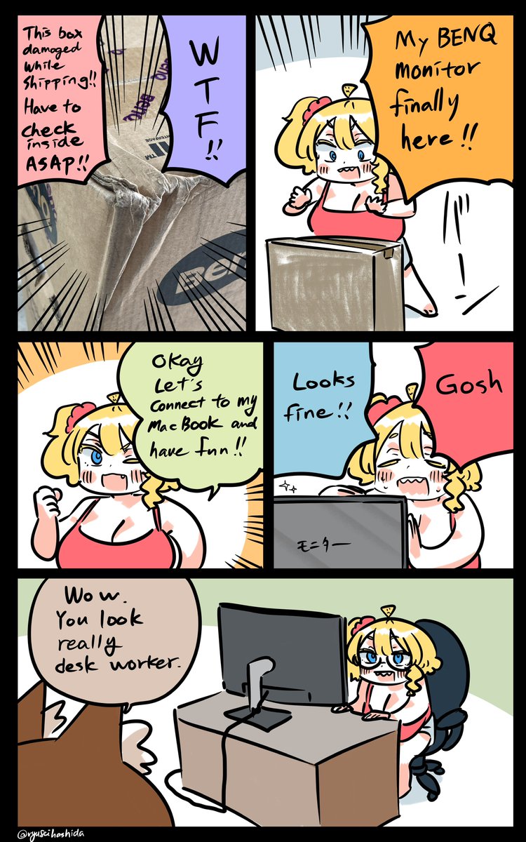 新しいものが来たフロリダちゃん日記です。