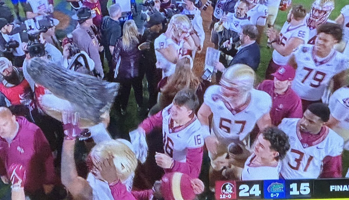 A perfect football day for me. First Michigan and now FSU. Both are state champions.