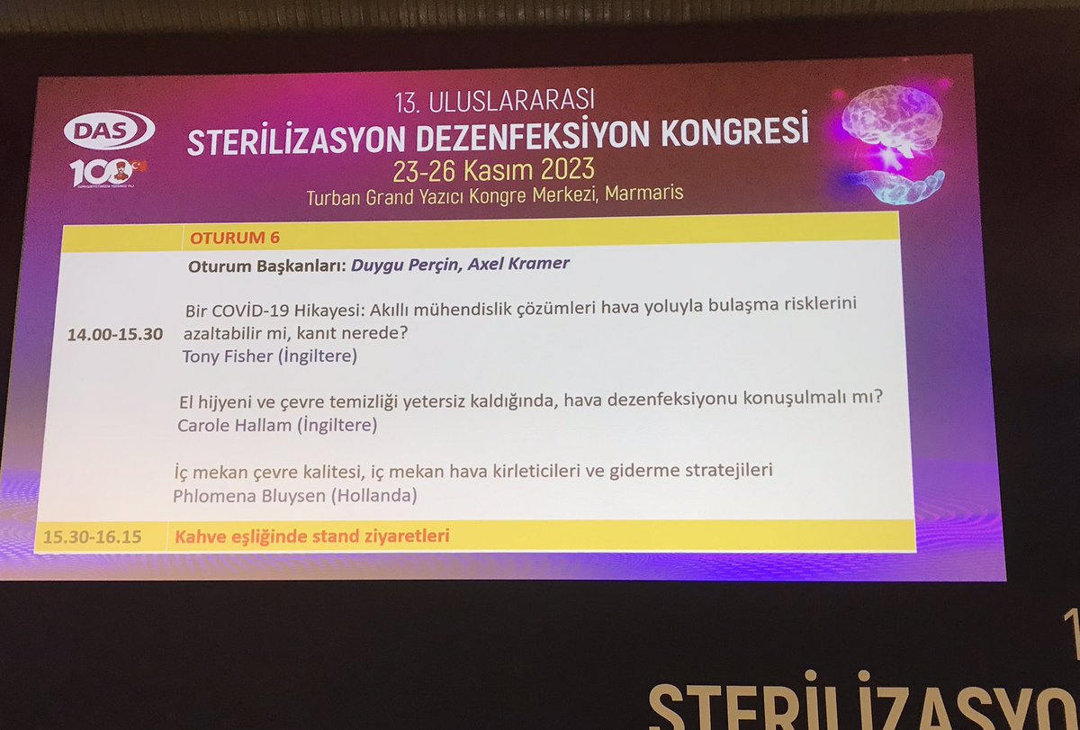 Carole Hallam (@hallamcarole) on Twitter photo Thank you for inviting me to present <a href="/IAQ_society/">Indoor Air Quality Society | IAQS</a> with the legend Tony Fisher at the Sterilzasiyon Dezenfeksiyon Kongrezi in Marmaris indoor air quality in healthcare should be managed to reduce airborne transmission with Covid-19 and other HAI pathogens Thank you for inviting me to present <a href="/IAQ_society/">Indoor Air Quality Society | IAQS</a> with the legend Tony Fisher at the Sterilzasiyon Dezenfeksiyon Kongrezi in Marmaris indoor air quality in healthcare should be managed to reduce airborne transmission with Covid-19 and other HAI pathogens