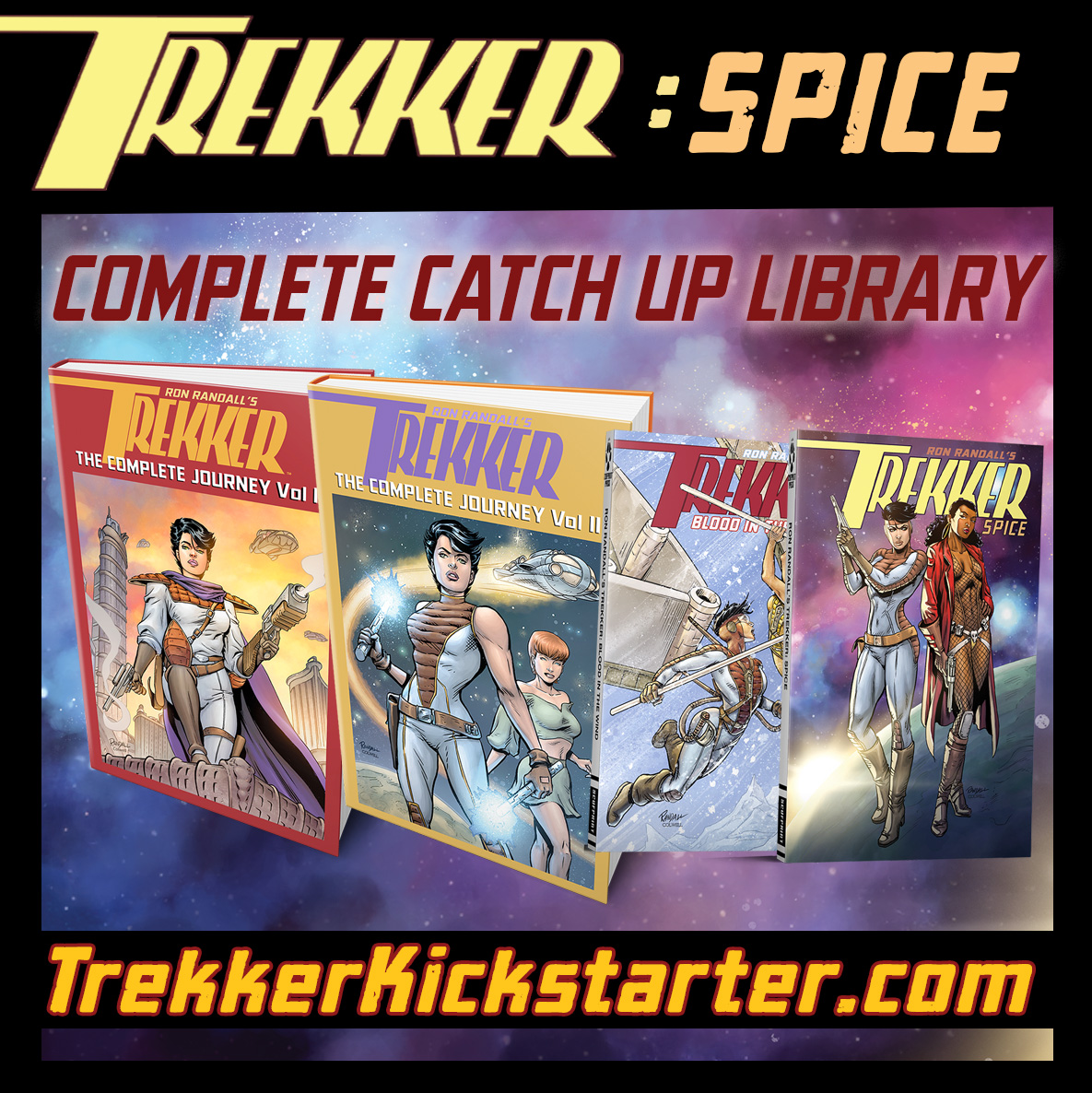 NEW TO TREKKER? The new TREKKER: SPICE book is a self-contained, stand-alone story. But for the completist out there, I also have a full CATCH-UP BUNDLE on the campaign. So whether you're looking for a shorter intro, or the deep dive, we're here to help: TrekkerKickstarter.com