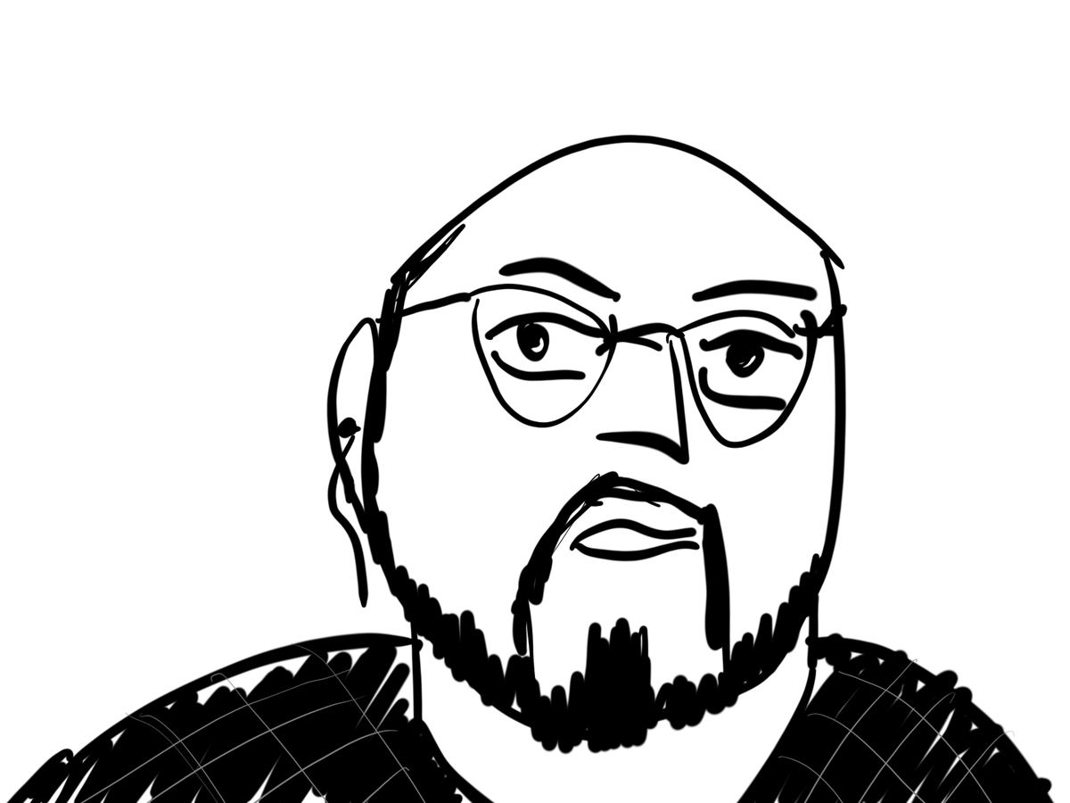 elizibar's tweet photo. Today on #Drawvember, that thing I do where I draw someone unsolicitedly for 5 minutes or less, we have @TylerWentland the creator of Red Koi which is a really cool comic. Go check it out.
Doodled based on a stream appearance from a couple months back. https://t.co/RKsXBm5UOD