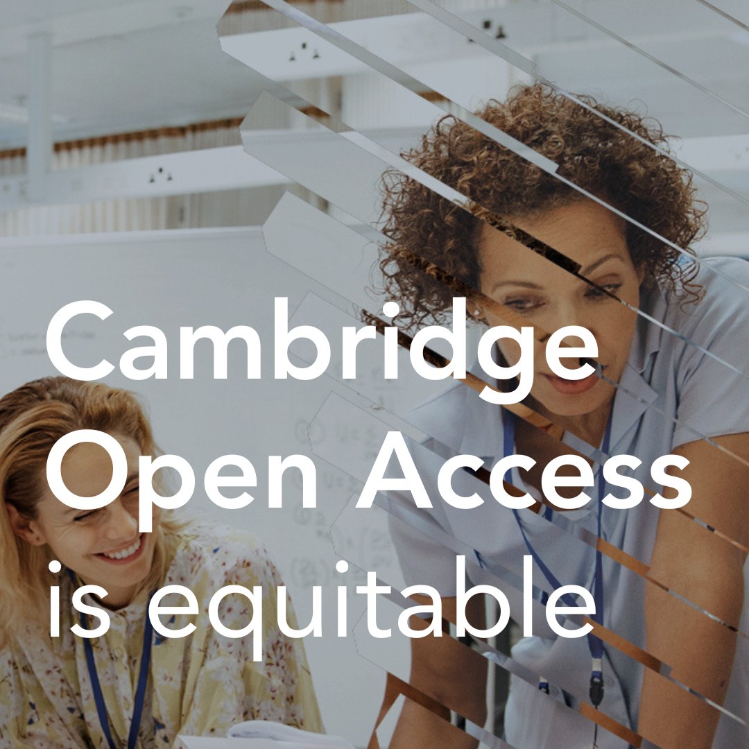 “#OpenAccess alone is insufficient. We need to aim for open equity.”

Learn how we're working with our partners to create a more equitable and open future.

#EquityinOA

🔗 cup.org/47rowk4