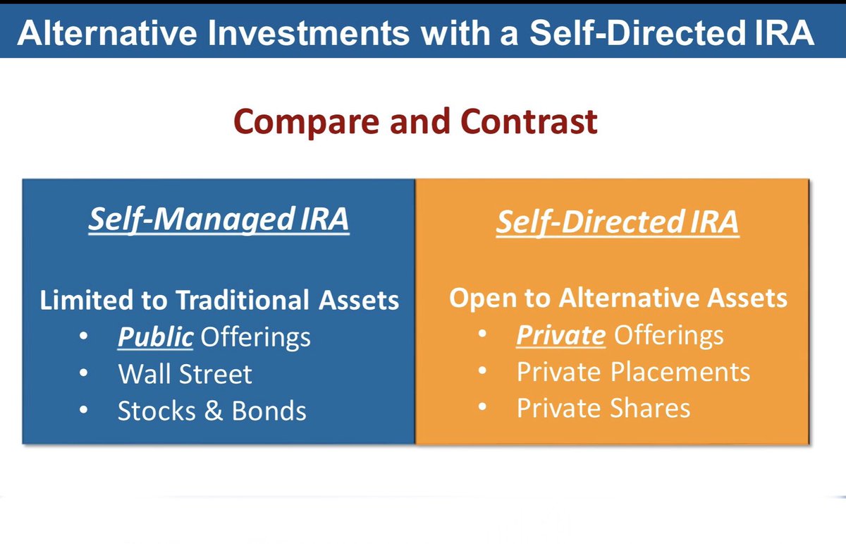 For many investors the path to diversifying into alternative investments is opening a Self-Directed IRA (SDIRA). Look for our webinar for an opportunity to learn more. #alternativeinvestments #SelfDirectedIRA #SDIRA #PrivateEquity