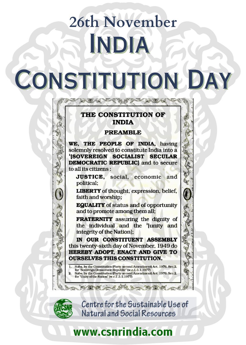 #ConstitutionDay2023 #ConstitutionDayofIndia #constitutionofindia #ConstitutionDay @CSNR_India