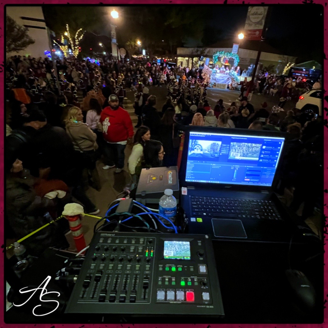 Proud of the Heritage AV Club and all the volunteers who helped produce today’s live stream of the downtown Holiday Parade in Brentwood. We hit a few snags, as always happens with a new process and a team who has never worked together before, but overall it was a great success!