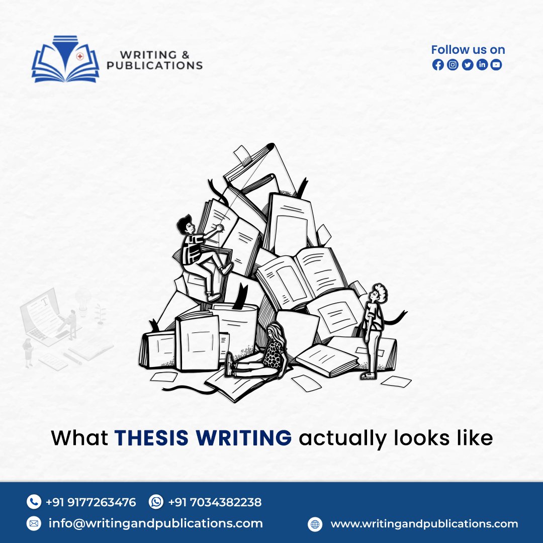 writingandpubl2's tweet image. Let Writing and publications write your thesis for you while you sit back and  relax.
Contact Writing and Publications to get started on your thesis.
For Info Visit Us: writingandpublications.com
or
Call us: +91 9177263476
#writingandpublications #vizag #thesiswriting #bestcontent