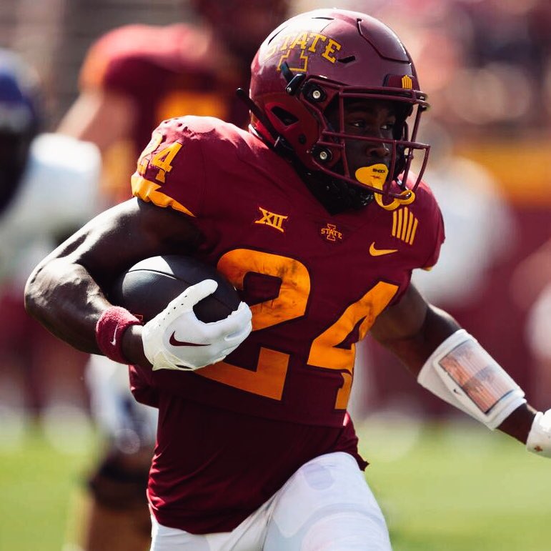 PFF_College's tweet image. Iowa State freshmen RB Abu Sama III vs Kansas State:

🌪️ 15 ATT
🌪️ 276 YDS
🌪️ 3 TDS