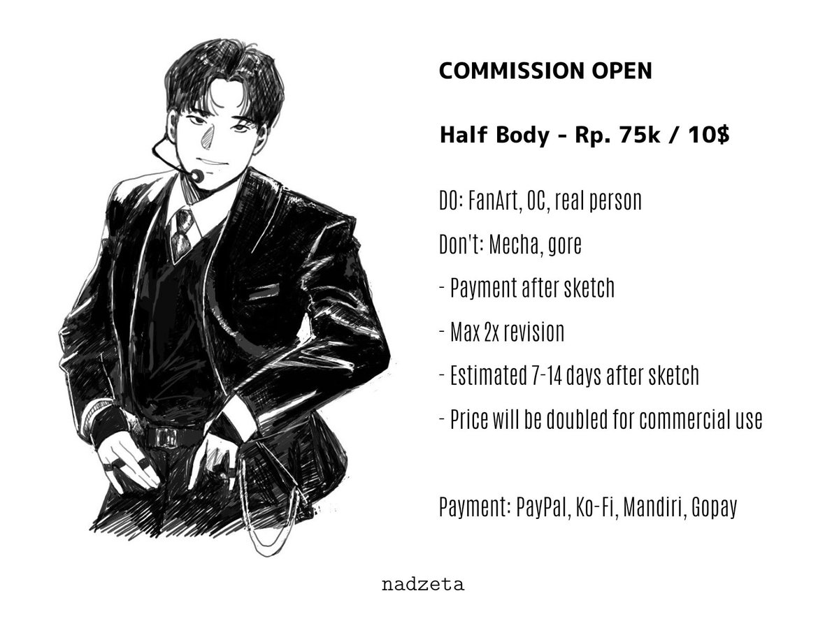 COMMISSION OPEN

#Commission #artidn #zonakaryaid #artistindonesia