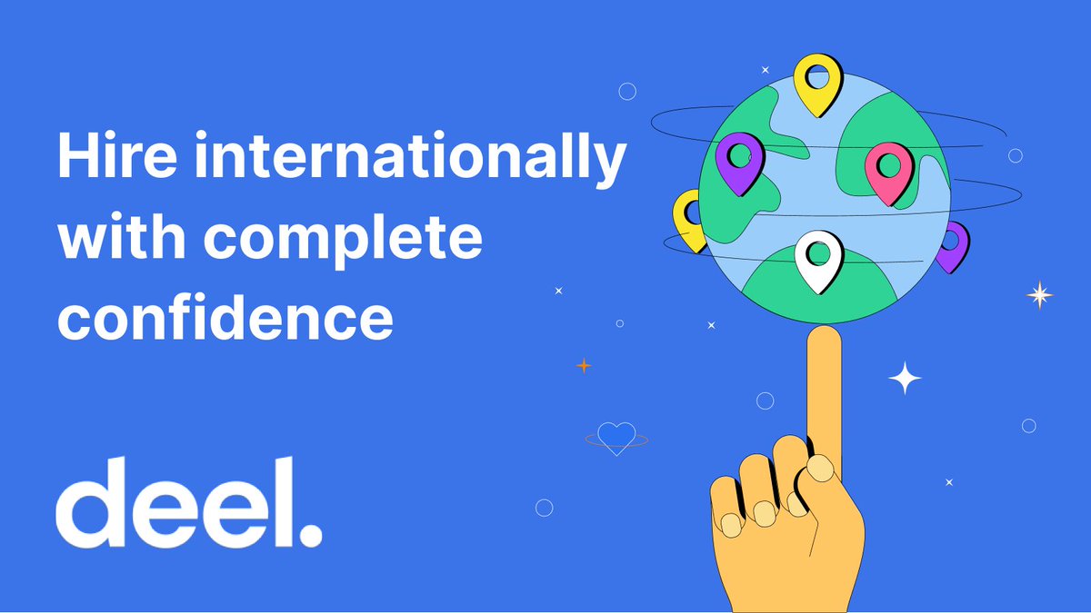 Building a global team? Join Deel to hire in 150 countries in minutes without worrying about local laws, opening a new entity, or managing international payroll. #DeelEmpowers #RemoteWorkMadeEasy #DigitalNomadLife #GlobalTalentNetwork #WorkAnywhere get.deel.com/ukf65kkxlgxp