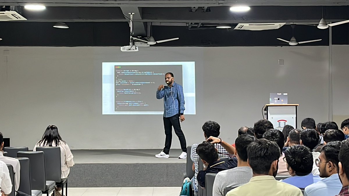 _sureshramani_'s tweet image. GDG DevFest Rajkot 2023
Session On Optimizing Flutter Development By @JaldeepAsodariy
@GDGRajkot
#DevFest2023 #DevFestRajkot #GDGRajkot #WTMRajkot