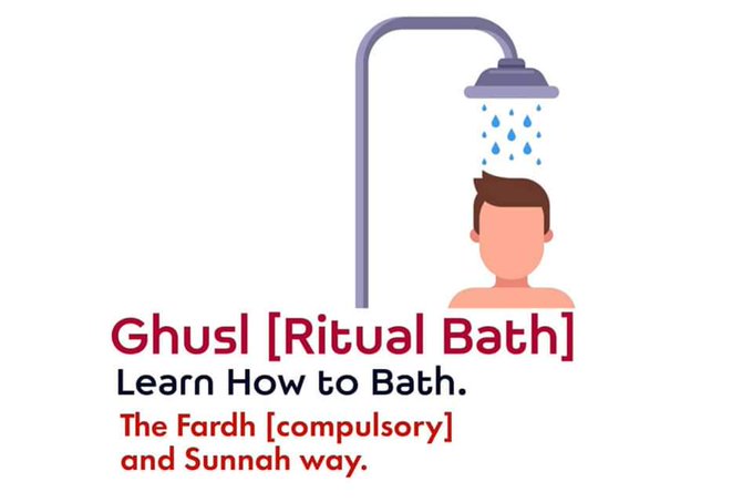 》Ghusl Ritual Bath 💦 Learn how to Bath in Islam. 》Thread ✨️👇