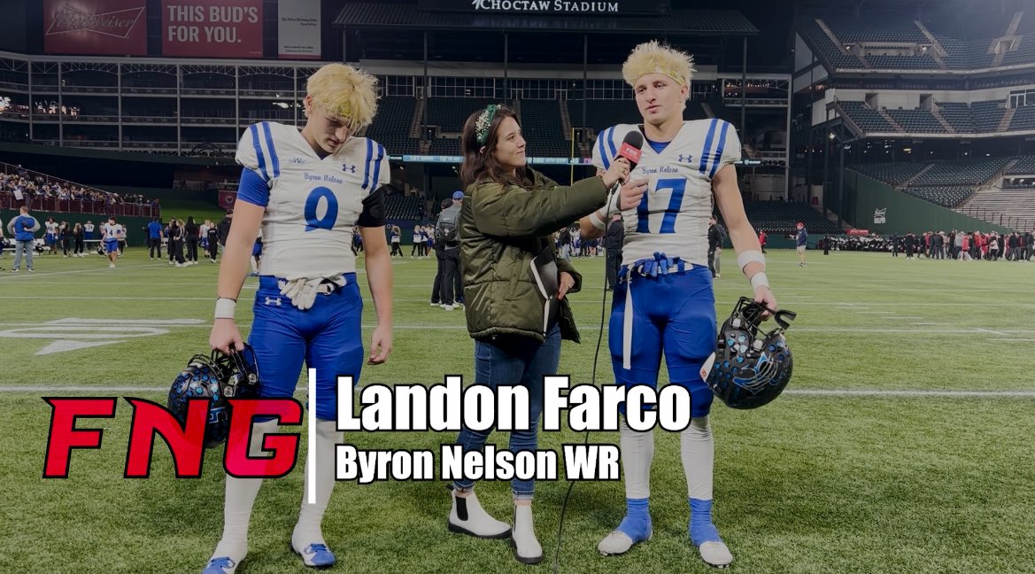 VIDEO: Byron Nelson Defeats Coppell in Round 3 52-45, Landon Farco &amp; Pierce Dahlin talk about their win. 
rumble.com/v3xwioa-byron-…

#TXHSFBPlayoffs #fngsports
