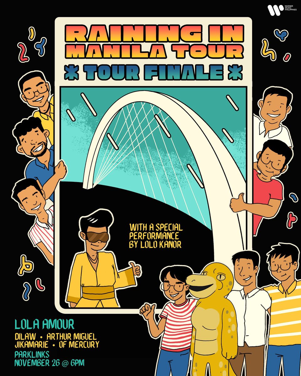 Parklinks tonight for <a href="/lolaamourmusic/">LOLA AMOUR ❤️🔁</a>’s Raining in Manila
tour finale! 

Playing w @dilawband <a href="/jikamarie/">JIKA</a> @arthurmiguelii 🦋 event starts at 6pm so c u!