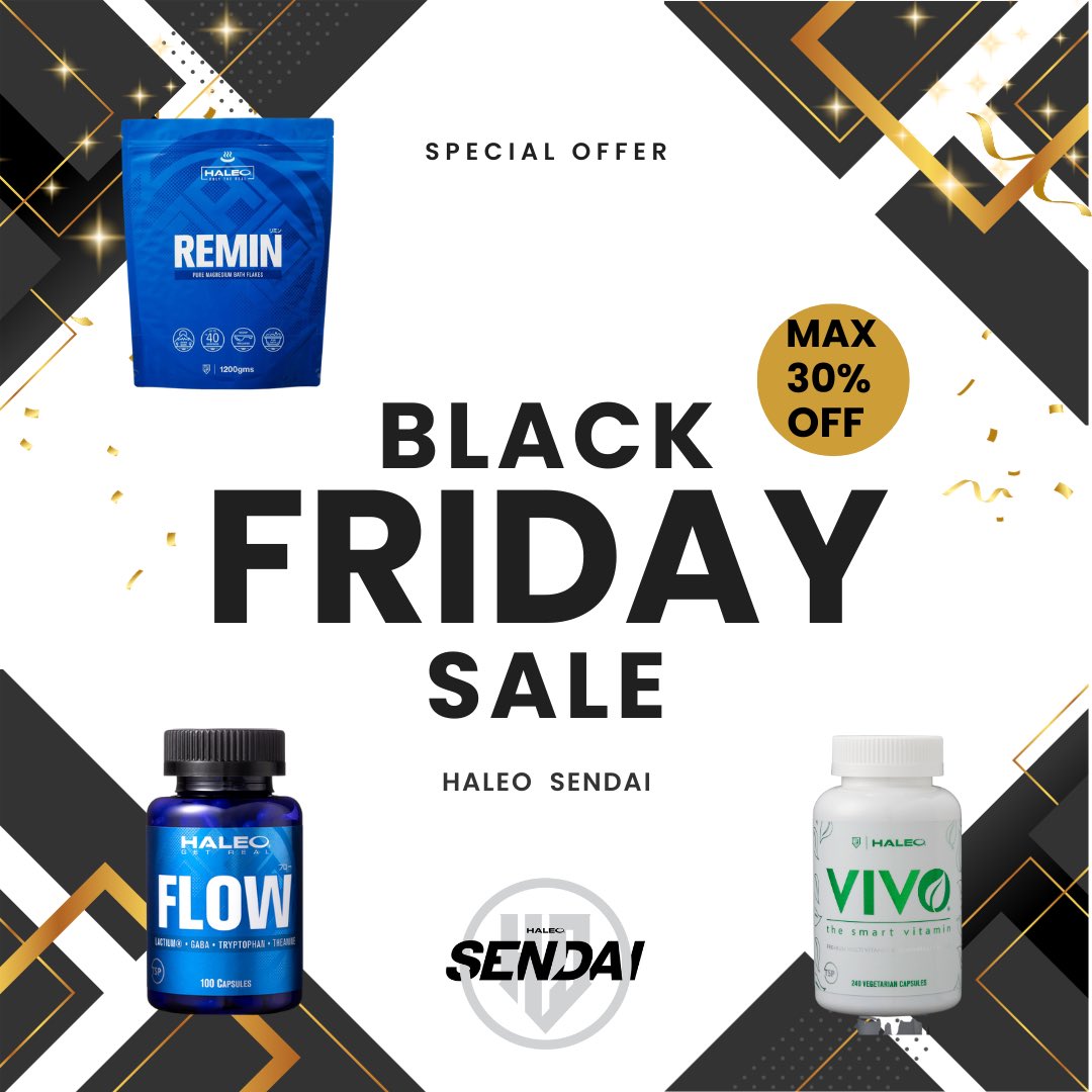 HALEO_Sendai's tweet photo. ⚡ BLACK FRIDAY SALE残り2日⚡

こんにちは！
HALEO仙台店です！

人気商品、REMIN・VIVO・FLOWもセール対象になっております👌
この機会に試してみましょう🌱

https://t.co/CLbTCURMyY https://t.co/Yz197JOuFE