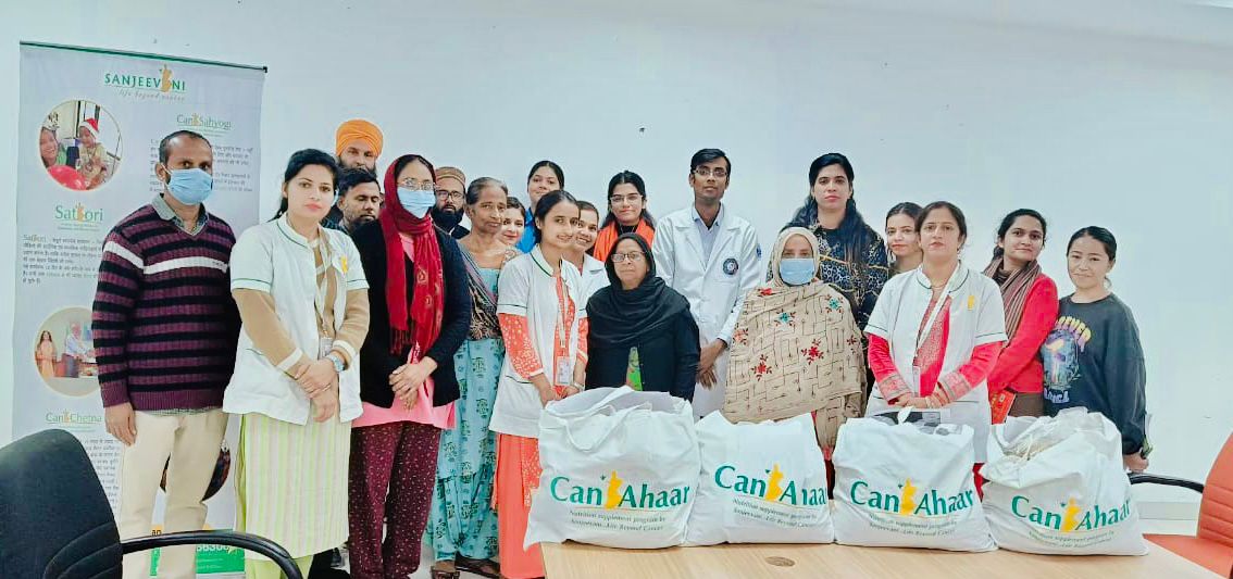An Impactful event organised at <a href="/HBCHRC_Punjab/">Homi Bhabha Cancer Hospital & Research Centre</a> in collaboration with Sanjeevani Life Beyond Cancer under ‘Can Ahaar initiative’ to support underprivileged cancer patients with nutritional supplements during their struggling journey! @sanjeevani_LBC <a href="/docgulia/">Dr. Ashish Gulia</a>