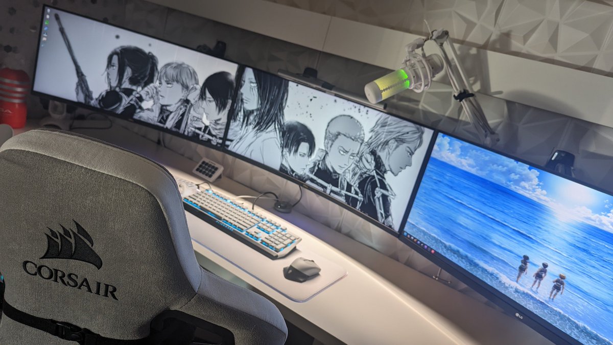 lu_chan0515's tweet photo. さてさ��、コーヒー淹れたのでゆっくり原神やっていきますかっ。
日中は基本的にデスクライトのみでゲームしてまふ。
#ゲーム部屋 #gamingroom #gemeroom #setup #gamingpc #ゲーム環境 #PC環境 #gamingsetup #gameroom #desksetup #原神 #GenshinImpact #genhin #進撃の巨人 #AttackOnTitan https://t.co/cCv136qN3n