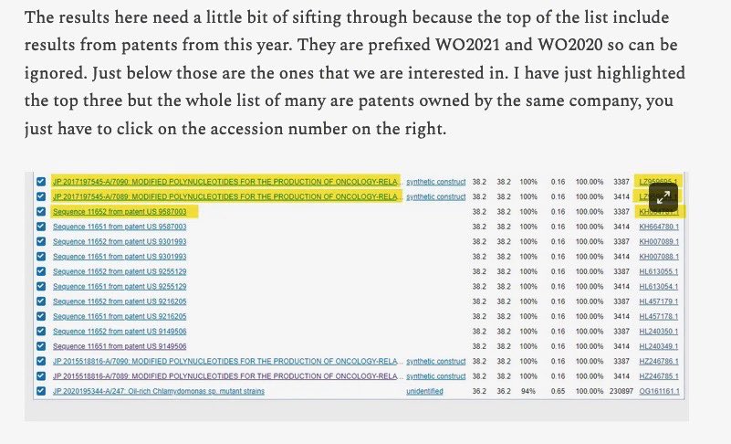 AGHuff's tweet photo. @Parsifaler lol. Every time these idiots put something out paste this:

#CTCCTCGGCGGGCACGTAG

Patents from Moderna is an exact match to the “wild” COVID sequence, 2012-2018. 

GAME OVER

@Jikkyleaks https://t.co/okXTcue4i3